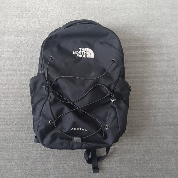 The North Face Jester Flexvent Laptop Padded Backpack Black Pockets Dividers - Picture 1 of 12